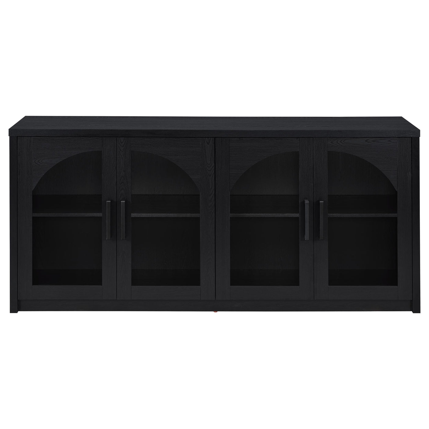 Riva 4-door Dining Sideboard Buffet Storage Credenza Black