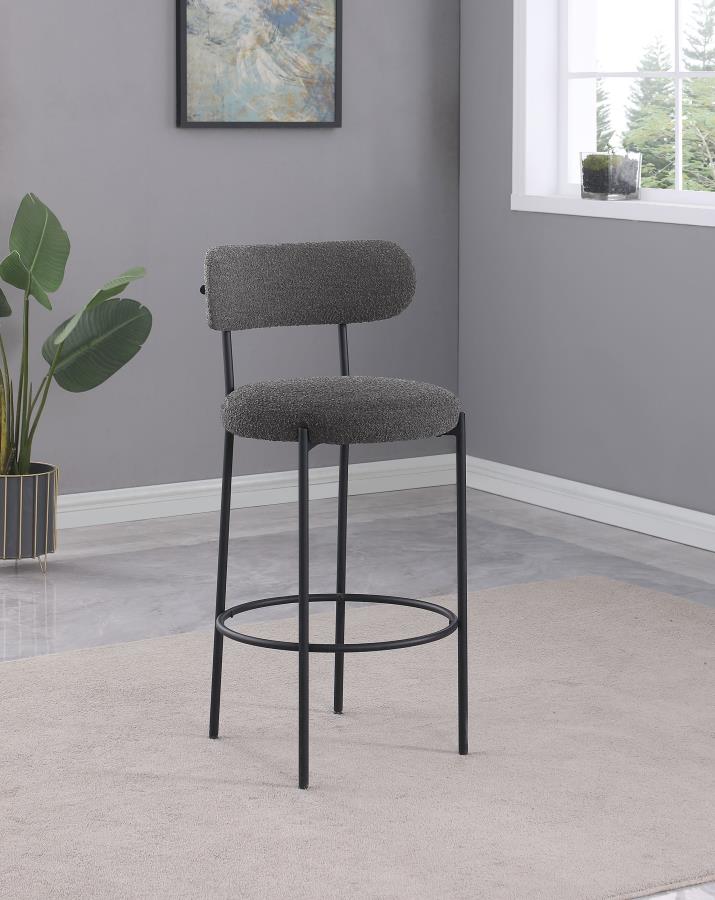 Viola Boucle Upholstered Bar Chair (Set of 2)