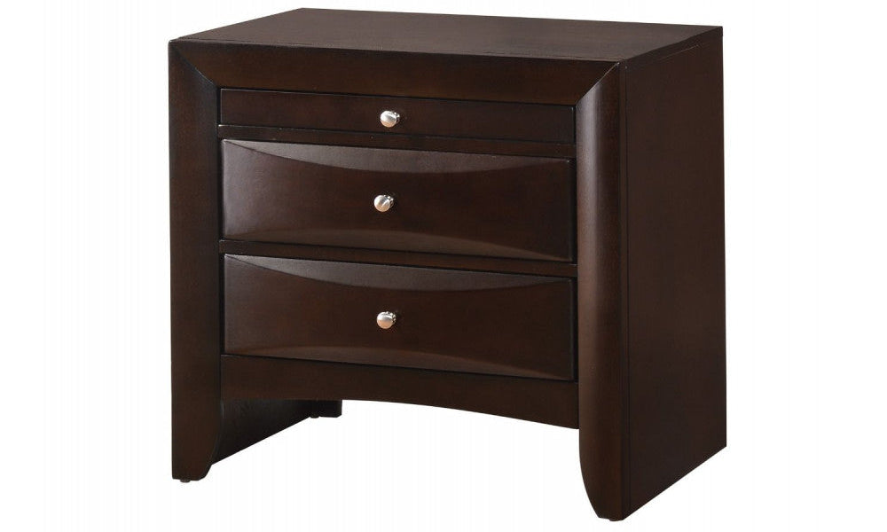 Emily Dark Cherry King Storage Bedroom Set