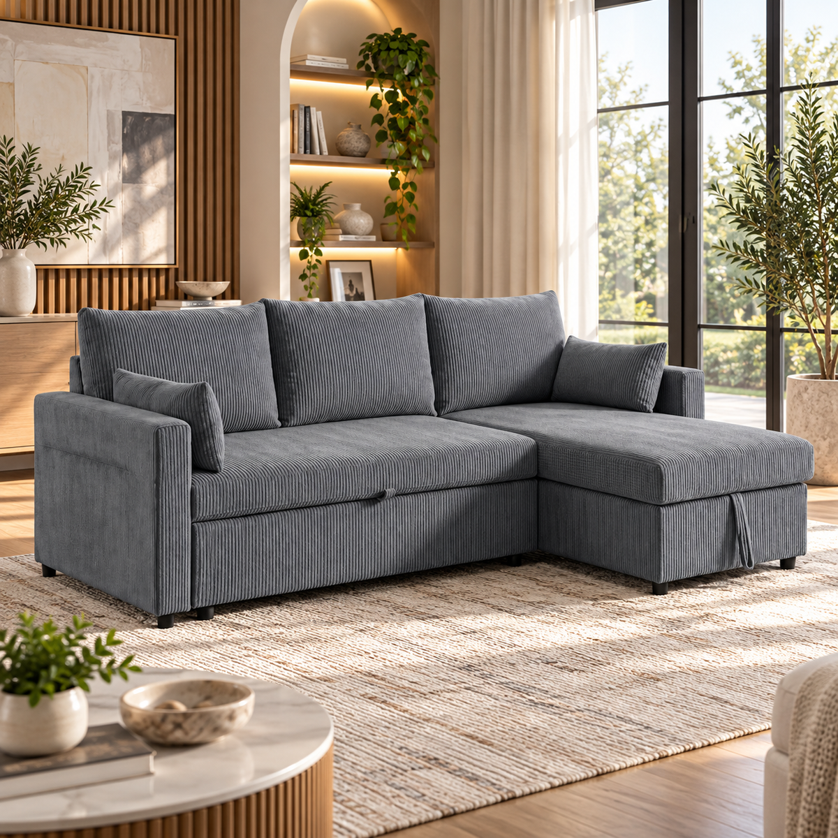 Aspen L-Shaped Storage Sectional