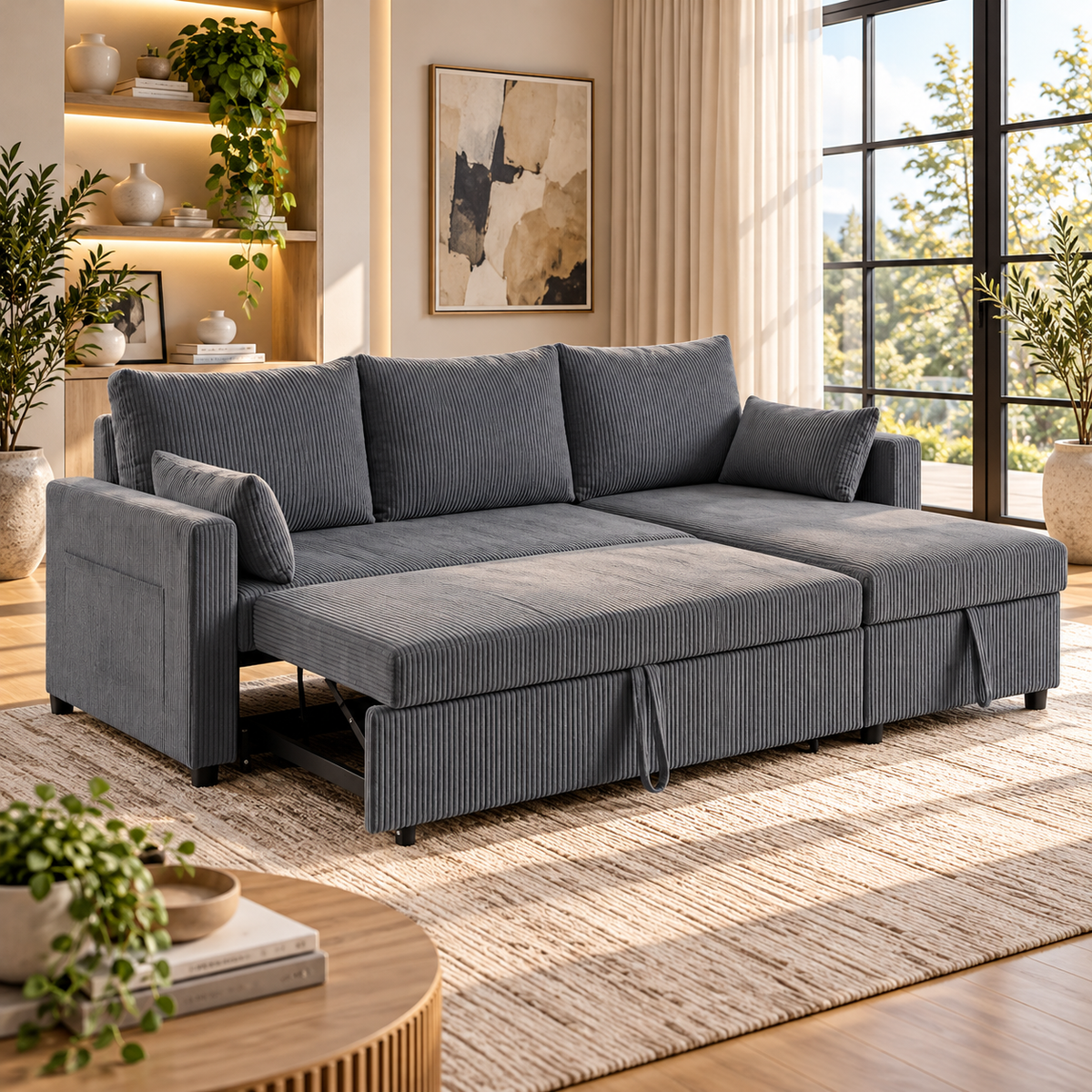 Aspen L-Shaped Storage Sectional