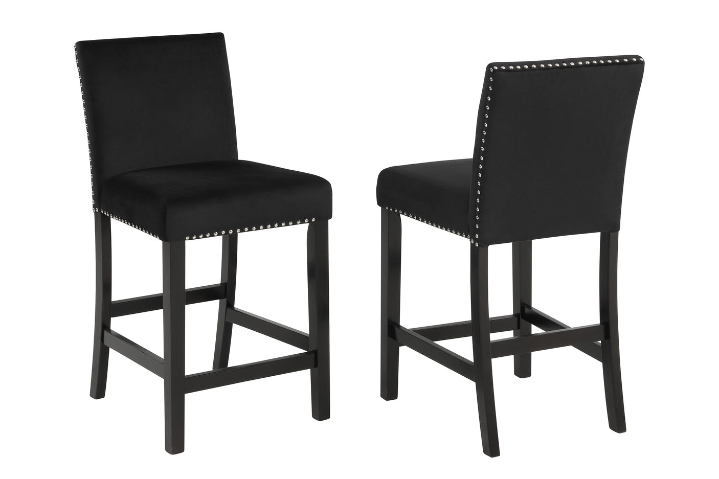 Lennon 5-Pk Counter Height Set Black