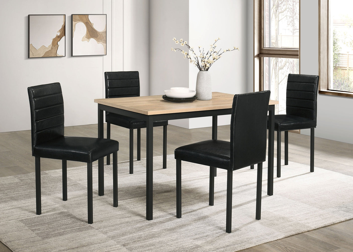 Garza Rectangular 48-inch Dining Table Greige Oak