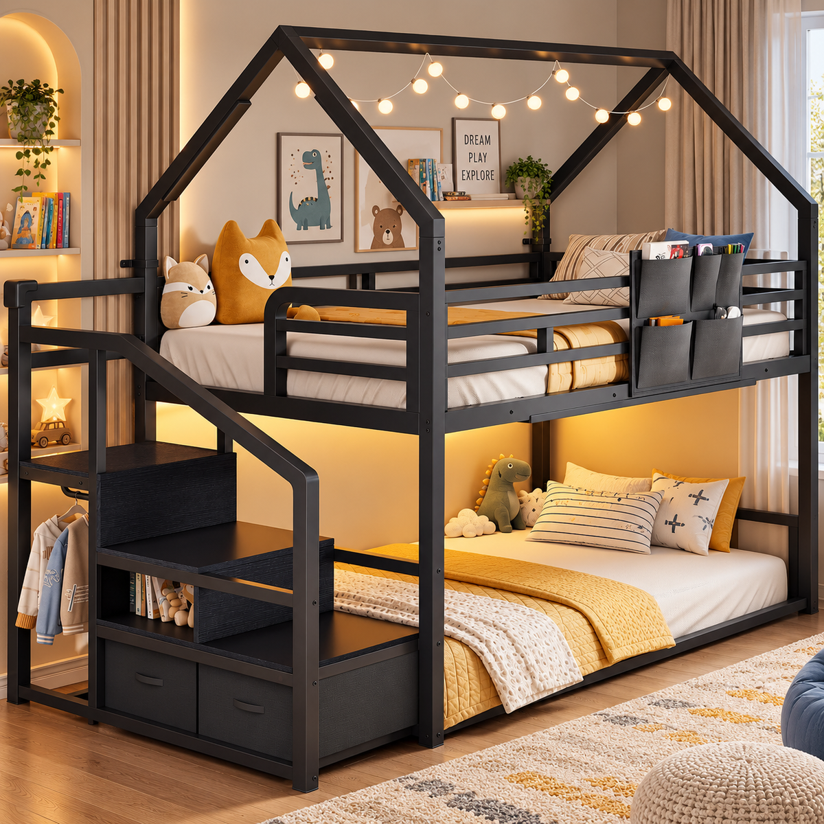 Dreamscape Twin Over Twin Bunk Bed