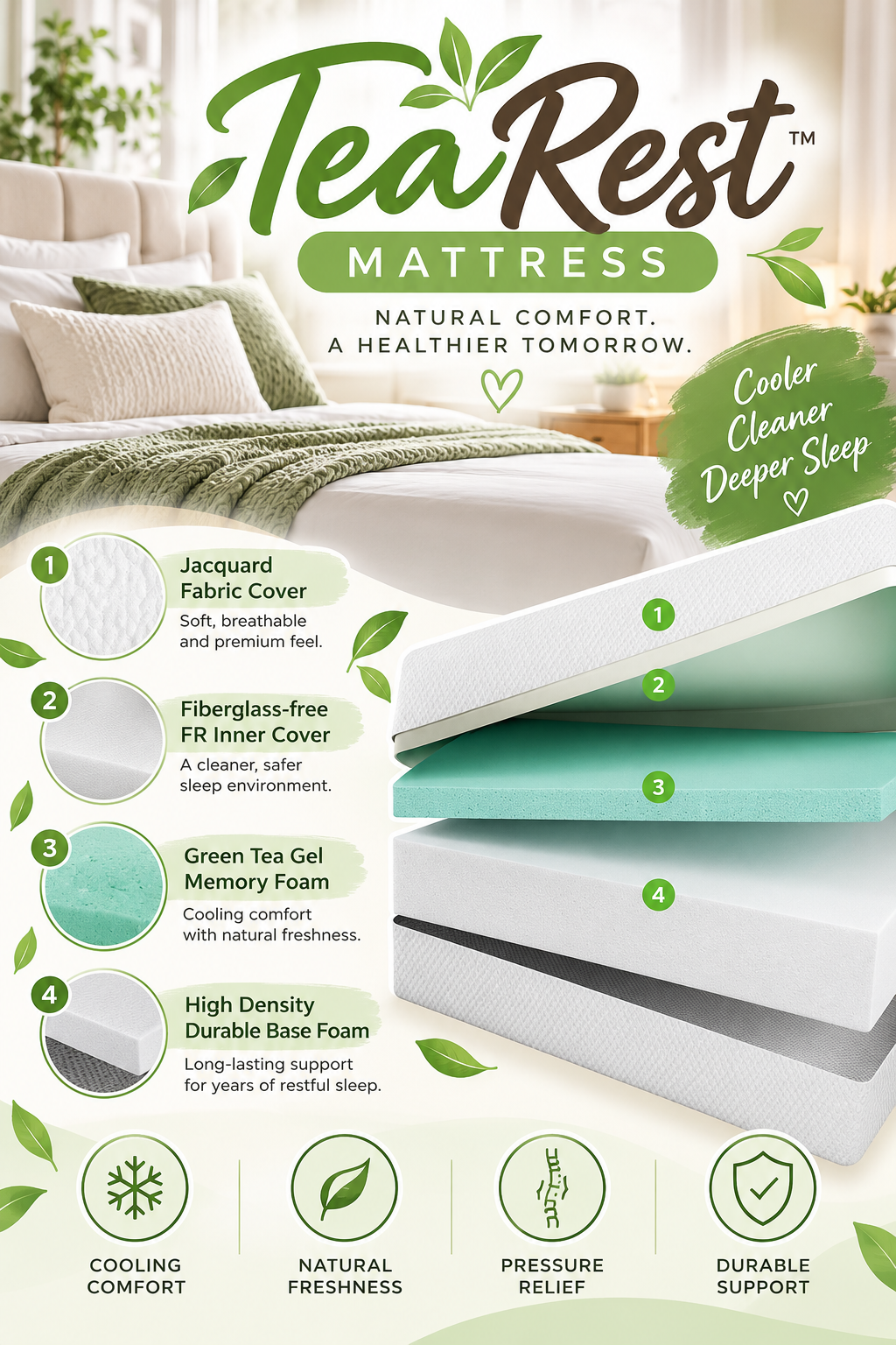 Zaylen Memory Foam Mattress – Medium Firm