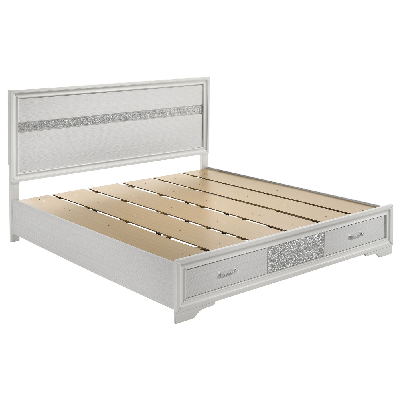 Miranda 51-Inch Wood Storage Panel Bed