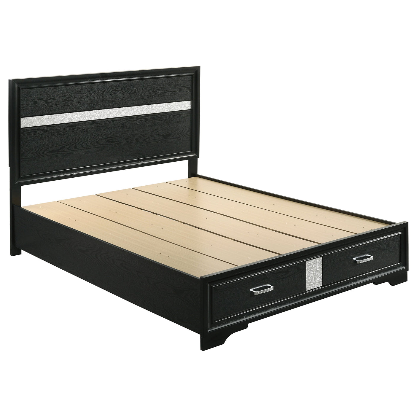 Miranda 51-Inch Wood Storage Panel Bed