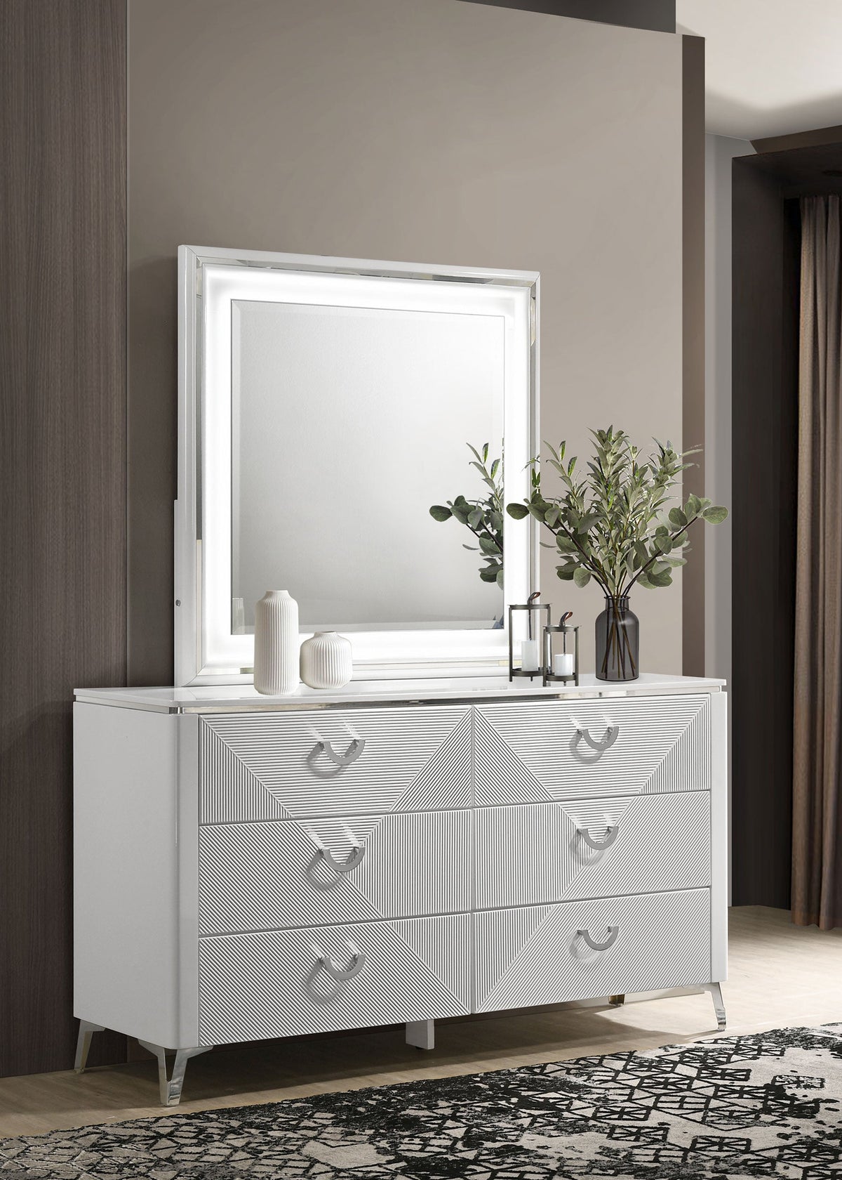 Cassia Dresser with Mirrors