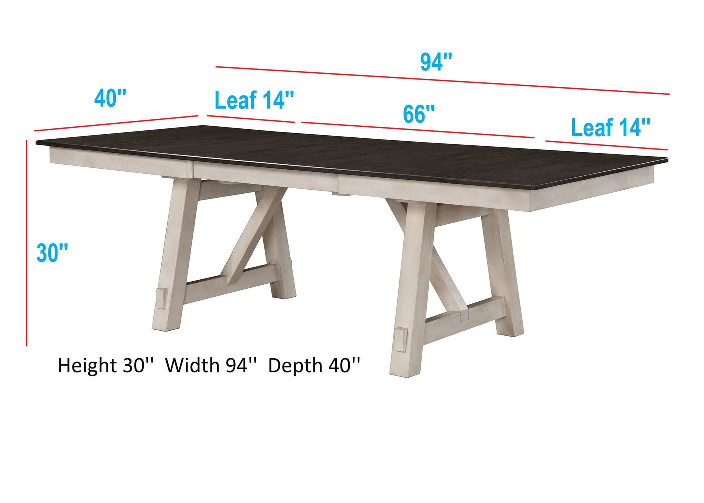 Maribelle Dining Table Chalk Warm Grey