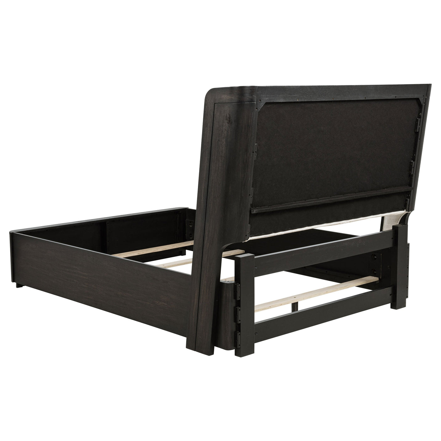 Leandro 55-inch Wingback Bed Burnished