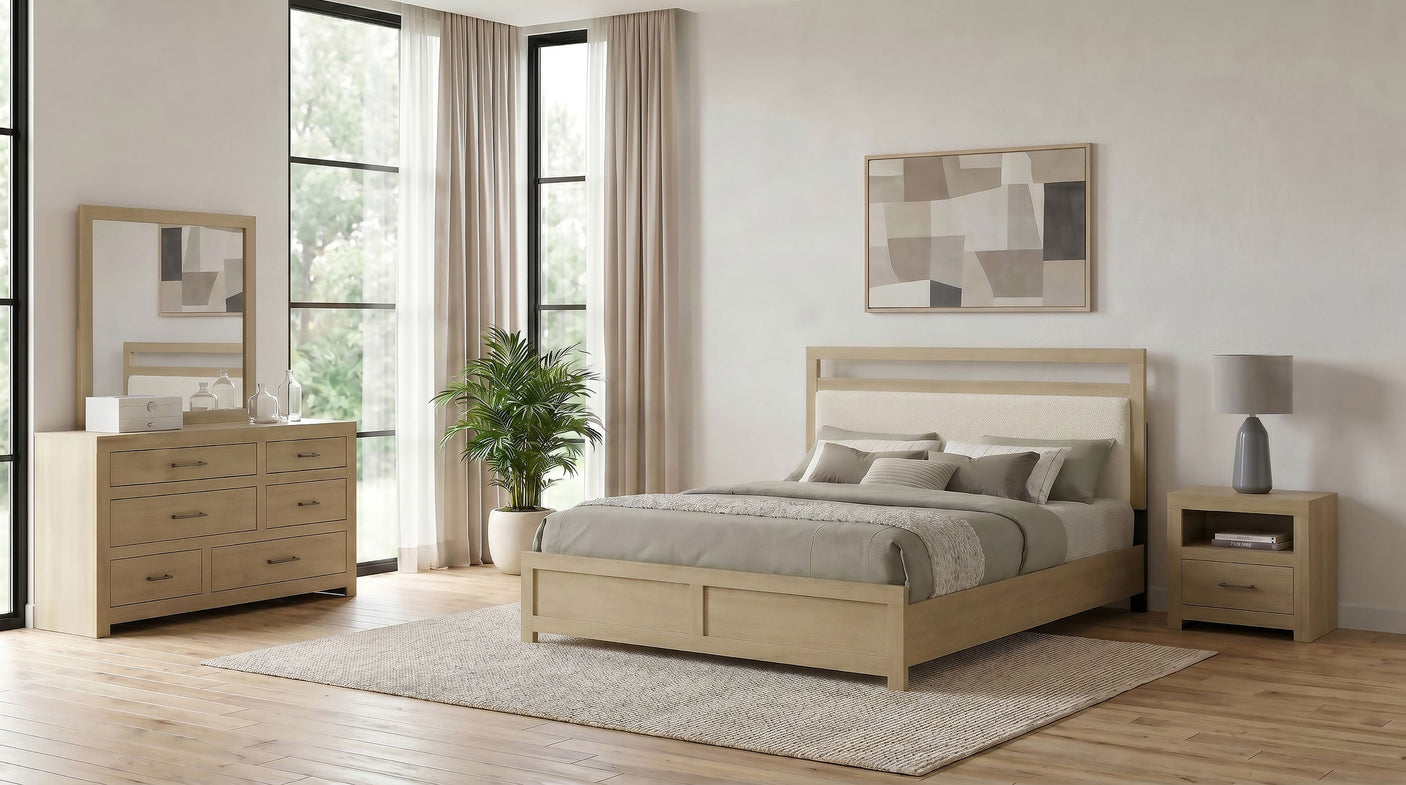 Hendricks Bedroom Set Light Oak
