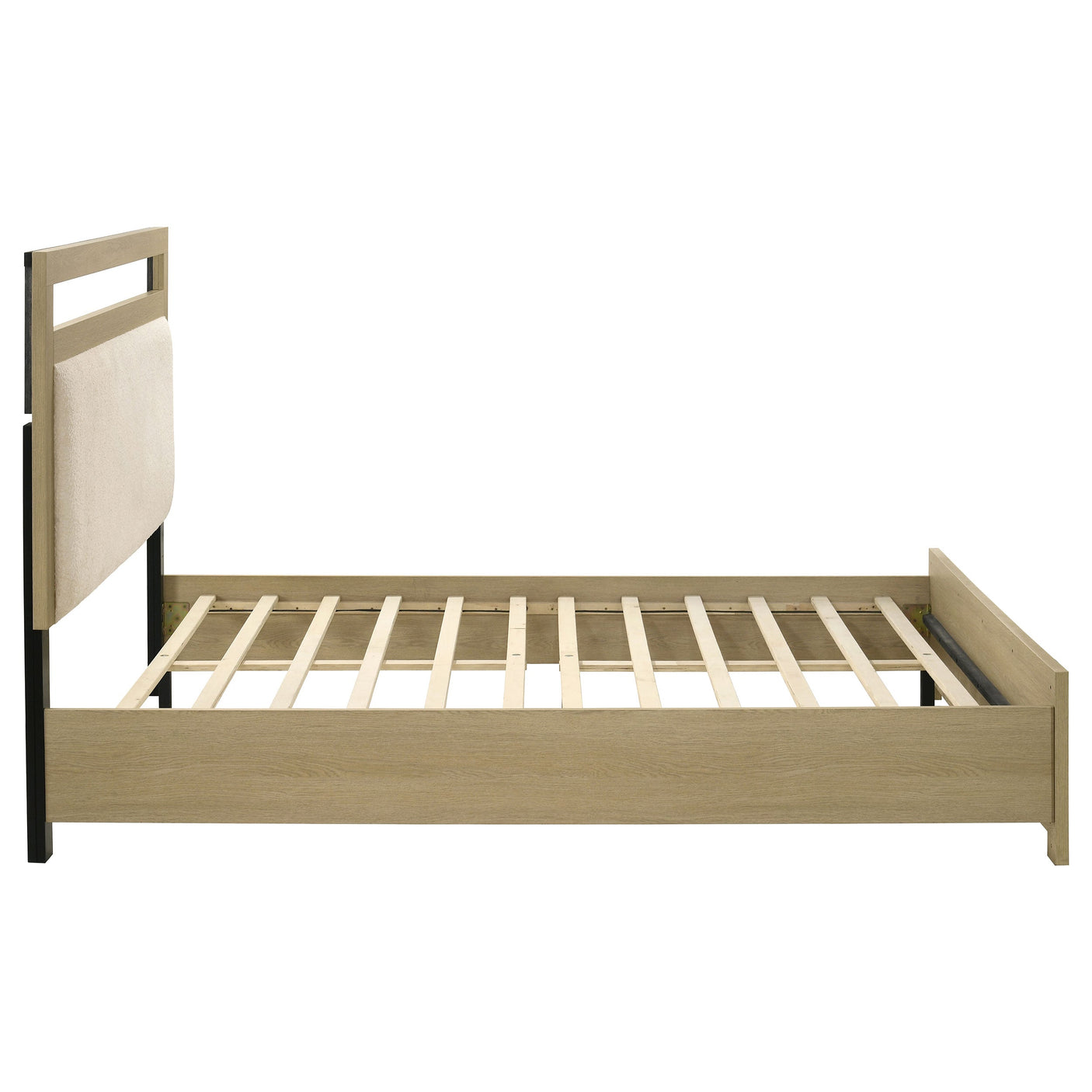 Hendricks Bookcase Headboard Platform Bed Light Oak