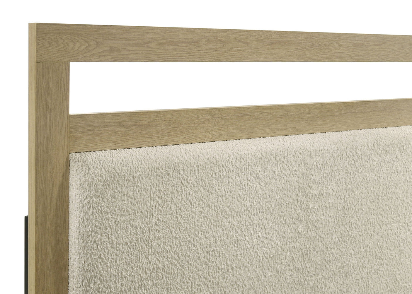 Hendricks Bookcase Headboard Platform Bed Light Oak