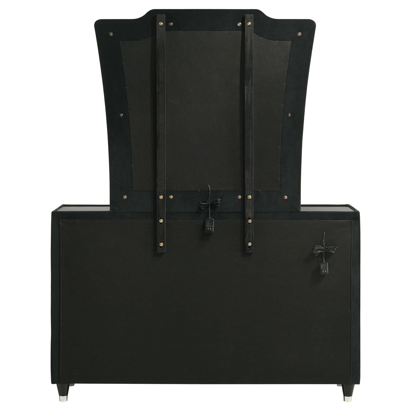 Lorient 8-drawer LED Dresser Black