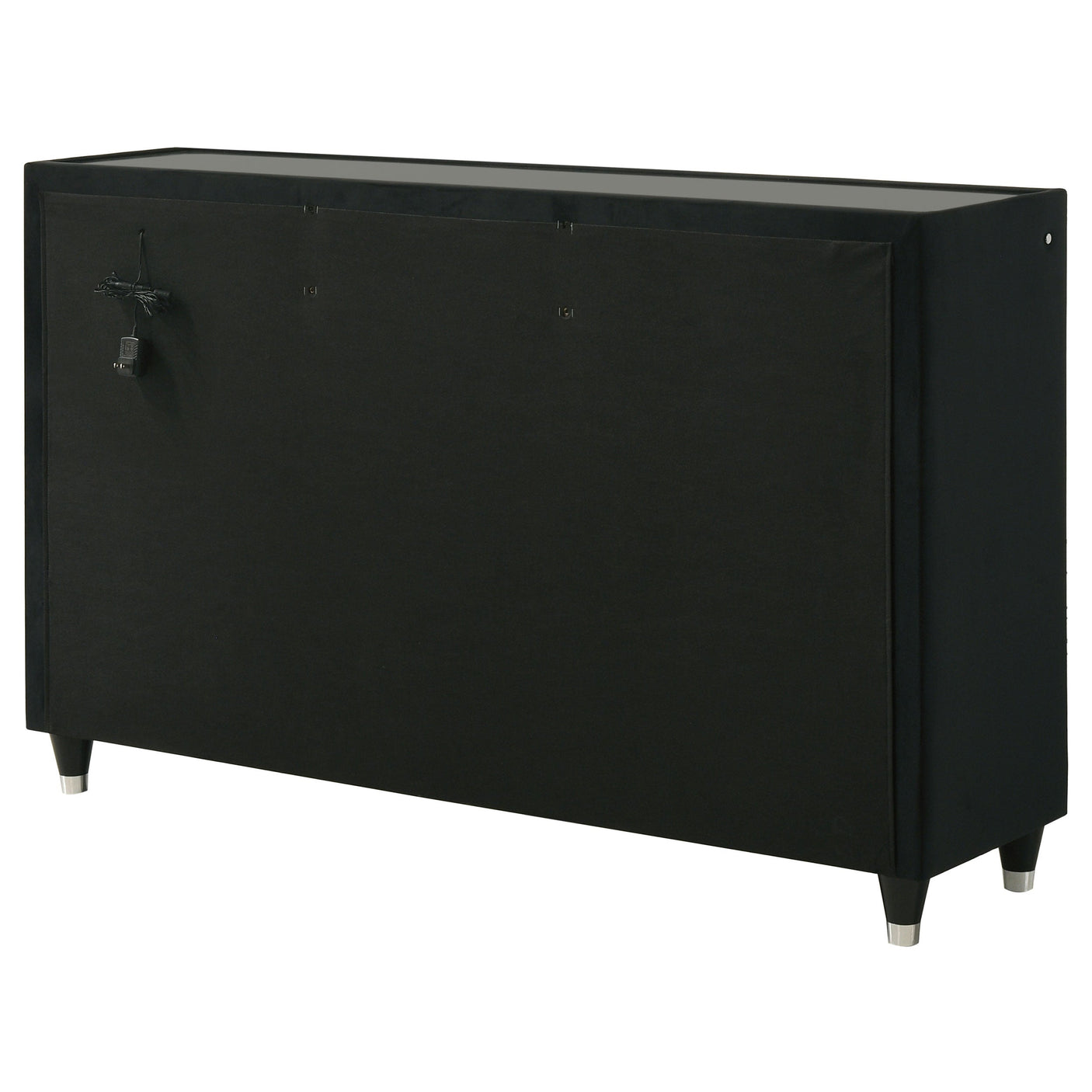 Lorient 8-drawer LED Dresser Black
