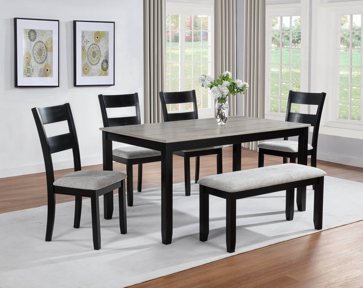 Lester Table w/ 4 Chairs & Bench