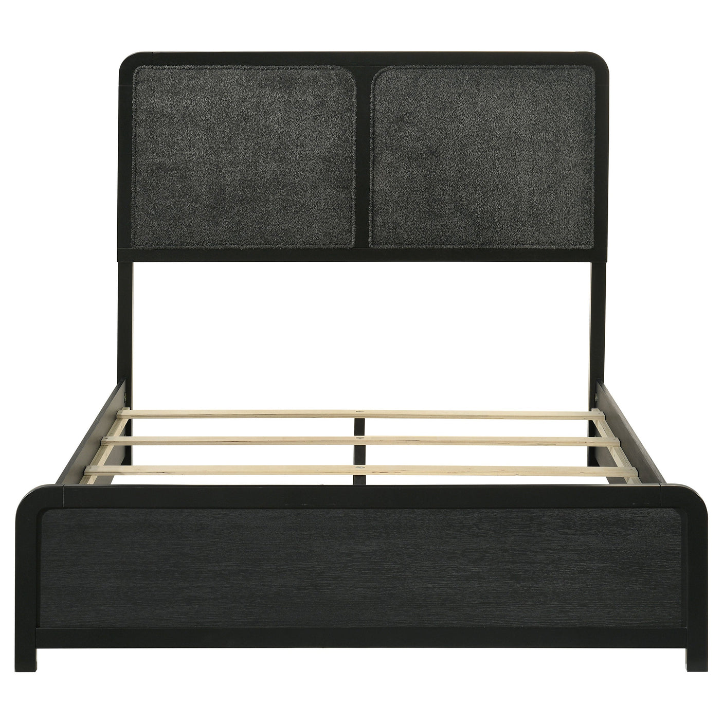 Cavelle 51-inch Upholstered Panel Bed Black
