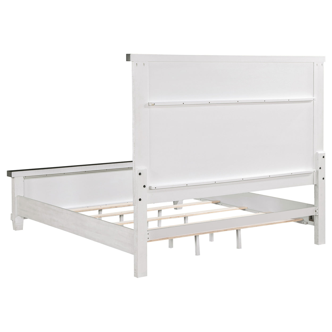 Lilith Wood Panel Bed Distressed