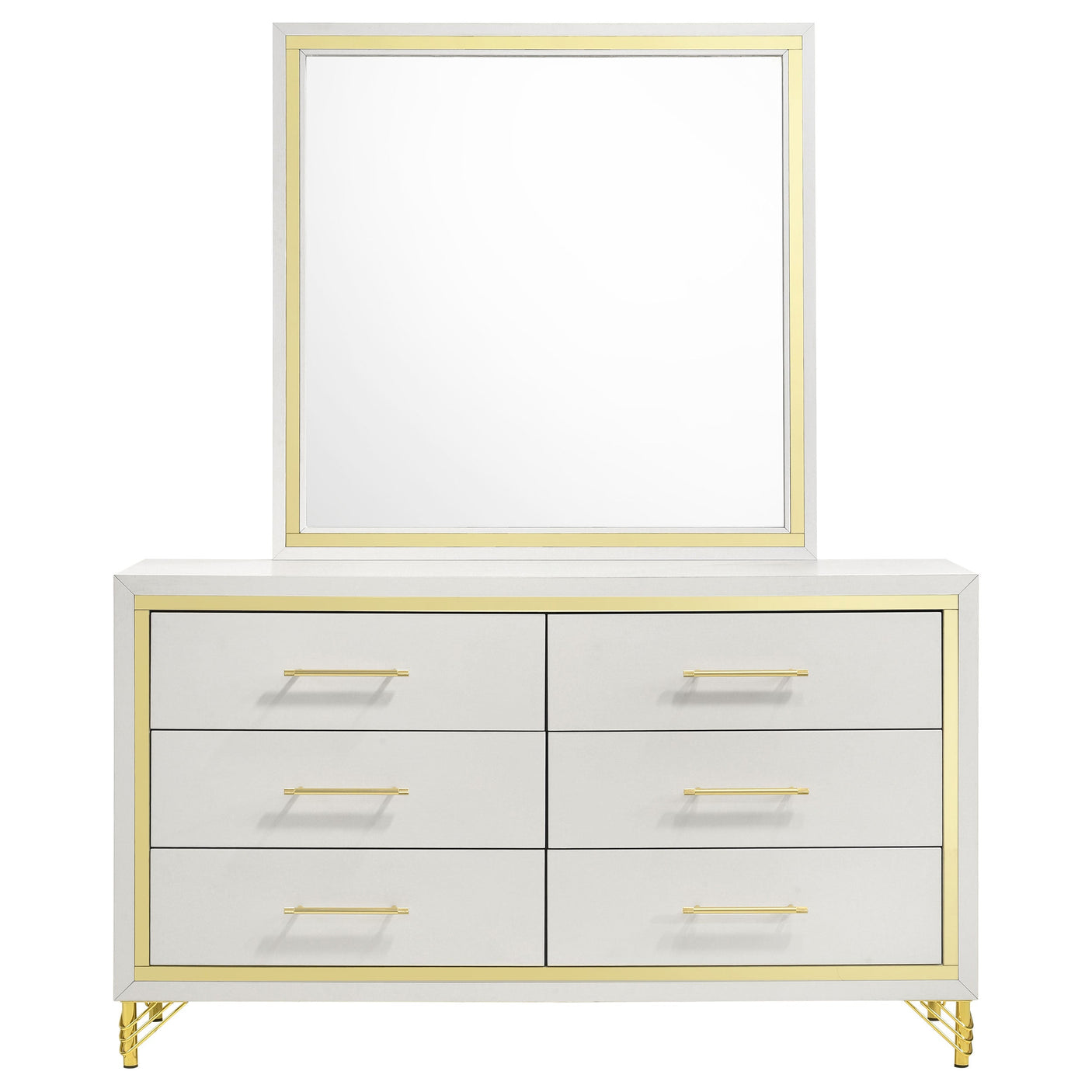 Lucia 6-drawer Dresser and Mirror