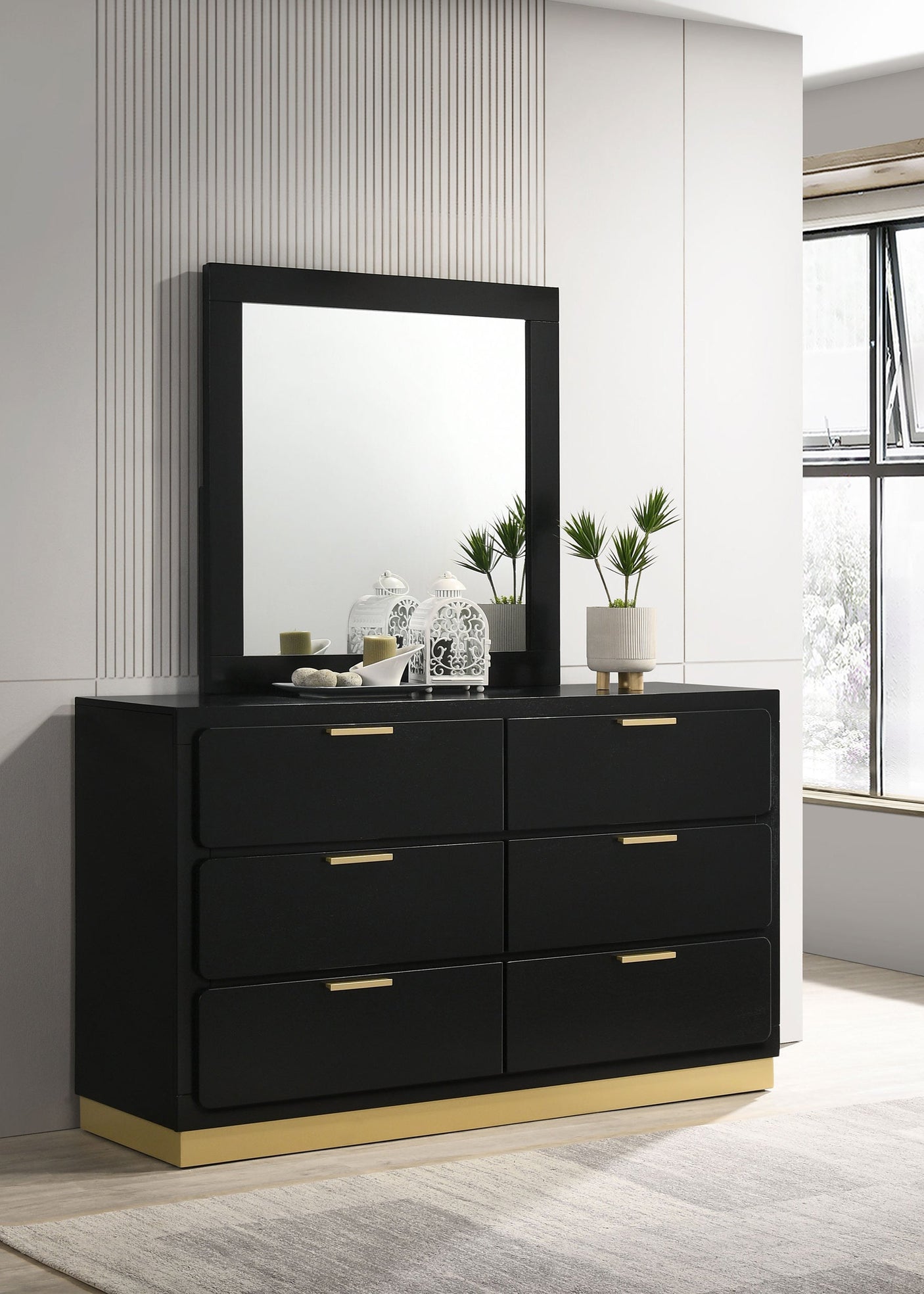 Caraway Dresser with Mirrors