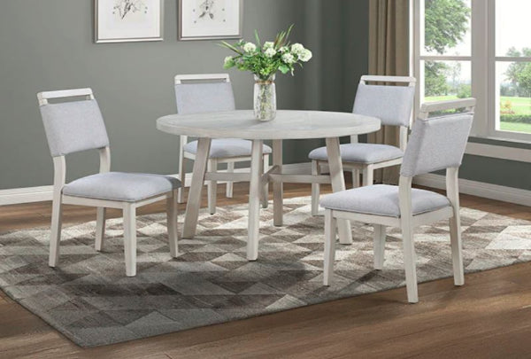 Blanche Round Table w/ 4 Chairs