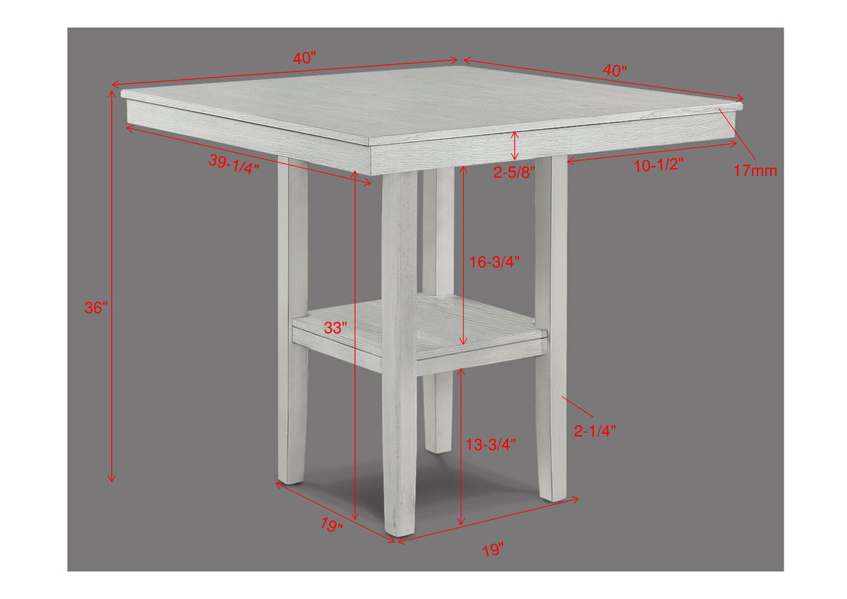Lester 5-Pk Counter Height Dining Set Counter Height Dining Collection