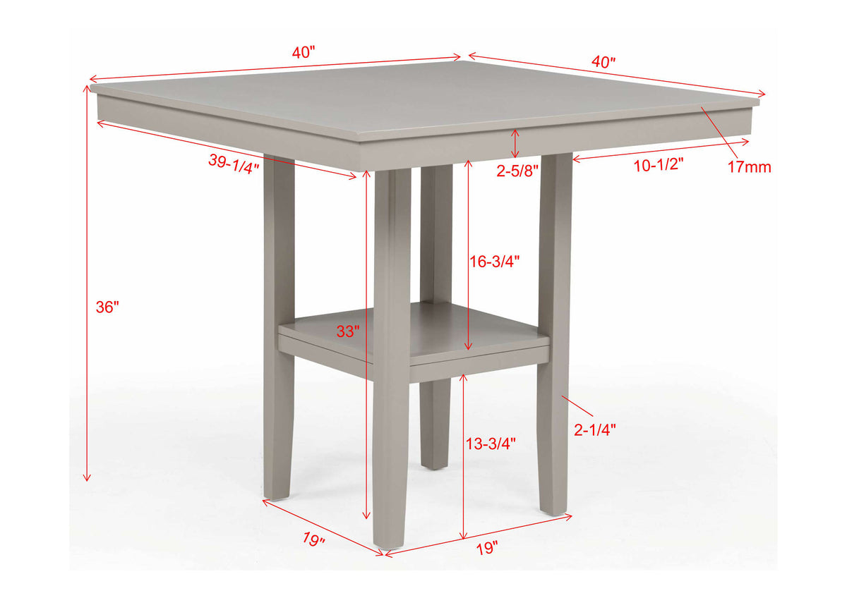 Lester 5-Pk Counter Height Dining Set Counter Height Dining Collection