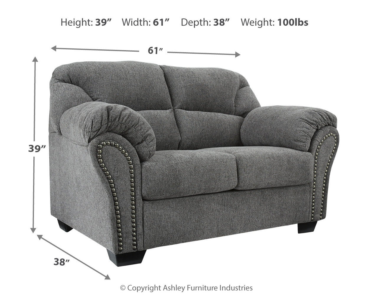 Allmaxx Stationary Loveseats