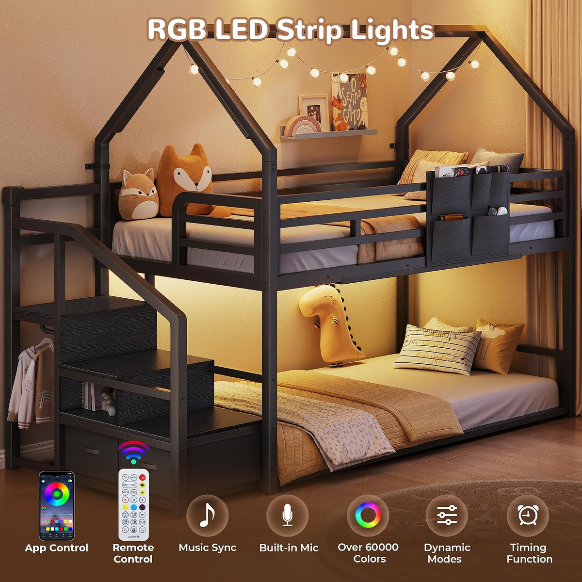 Dreamscape Twin Over Twin Bunk Bed