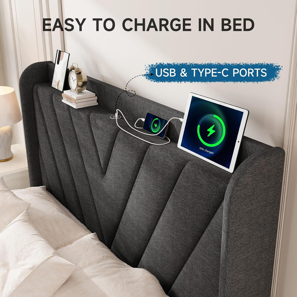 Arlo Queen Upholstered Bed