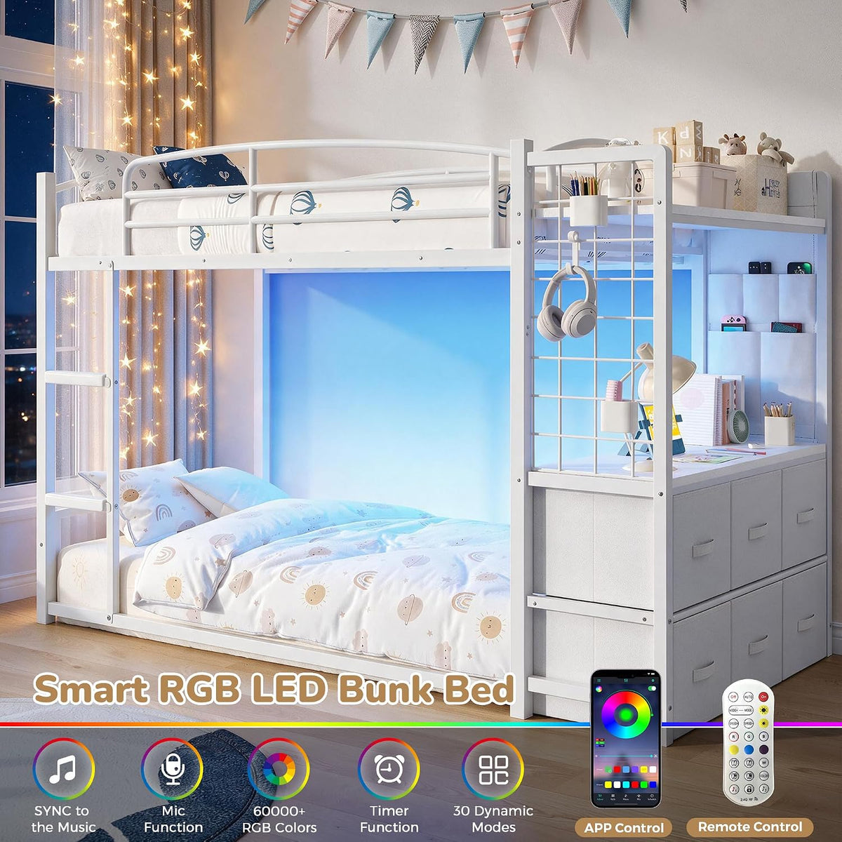 Starhaven Twin Over Twin Bunk Bed