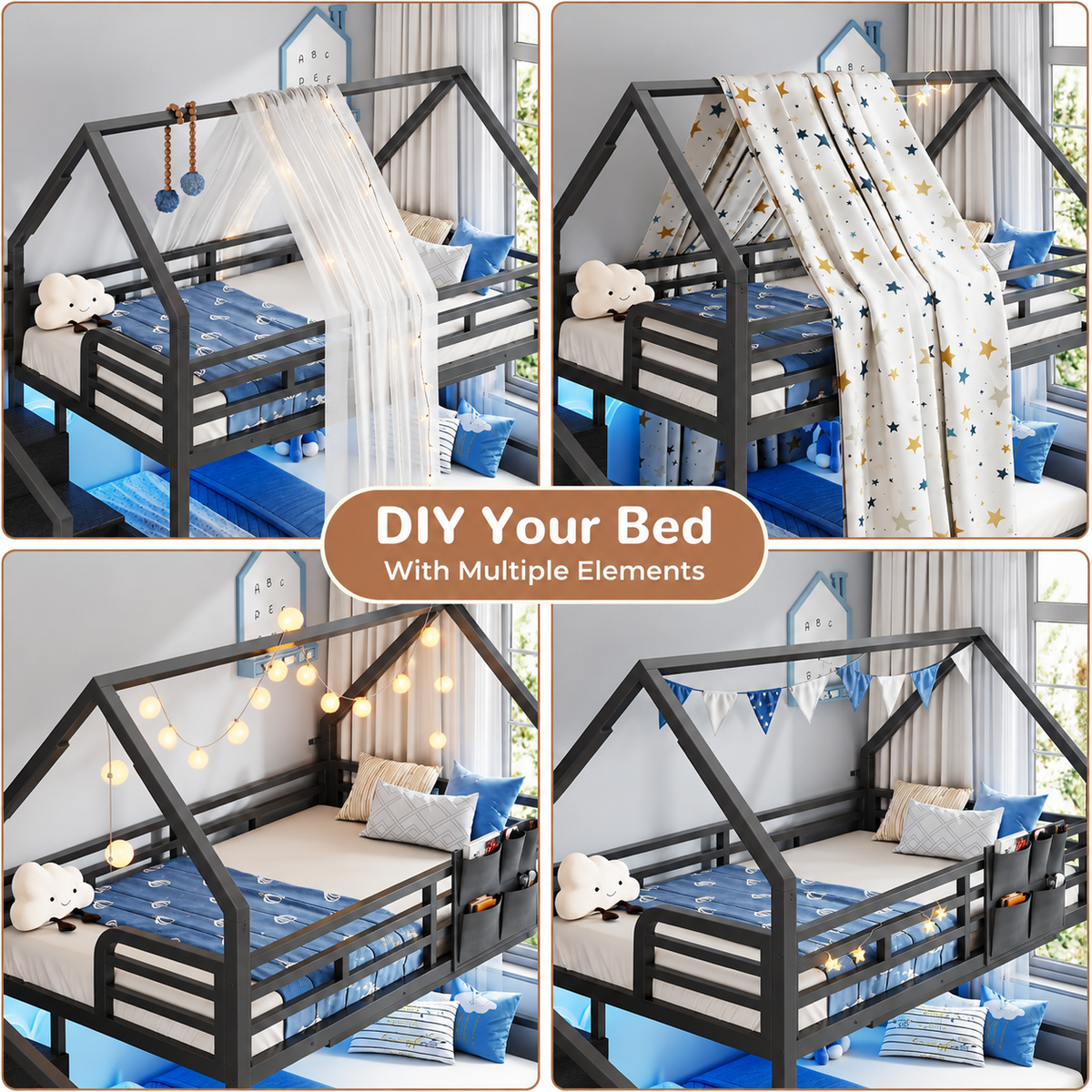 Dreamscape Twin Over Twin Bunk Bed