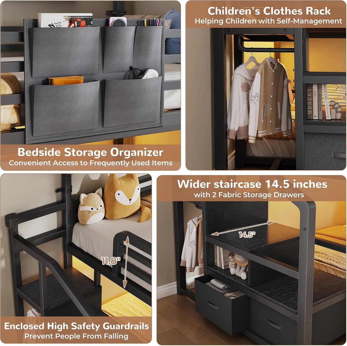Dreamscape Twin Over Twin Bunk Bed