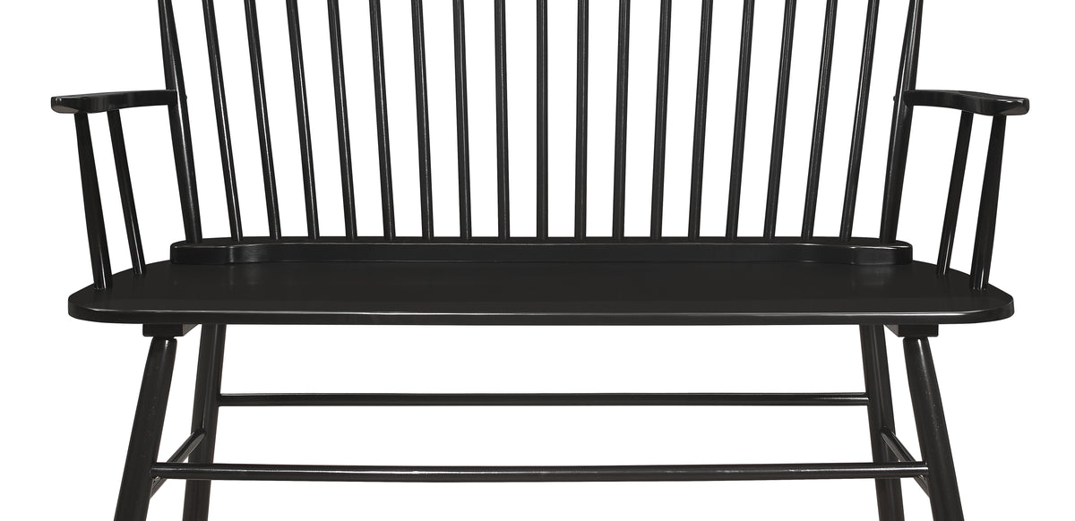 Jerimiah Spindleback Bench Black