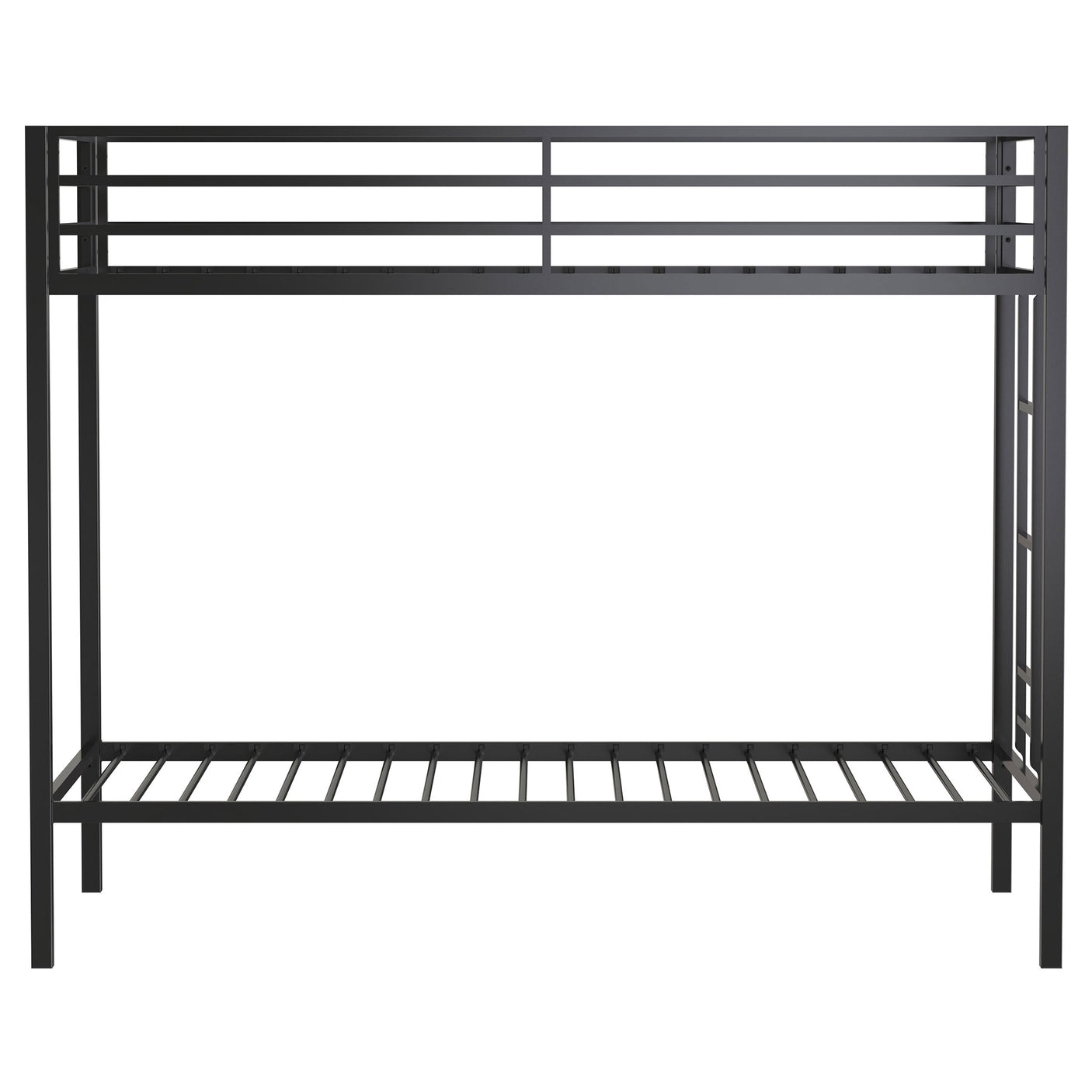 Alevera Metal Twin Over Twin Bunk Bed with Ladder
