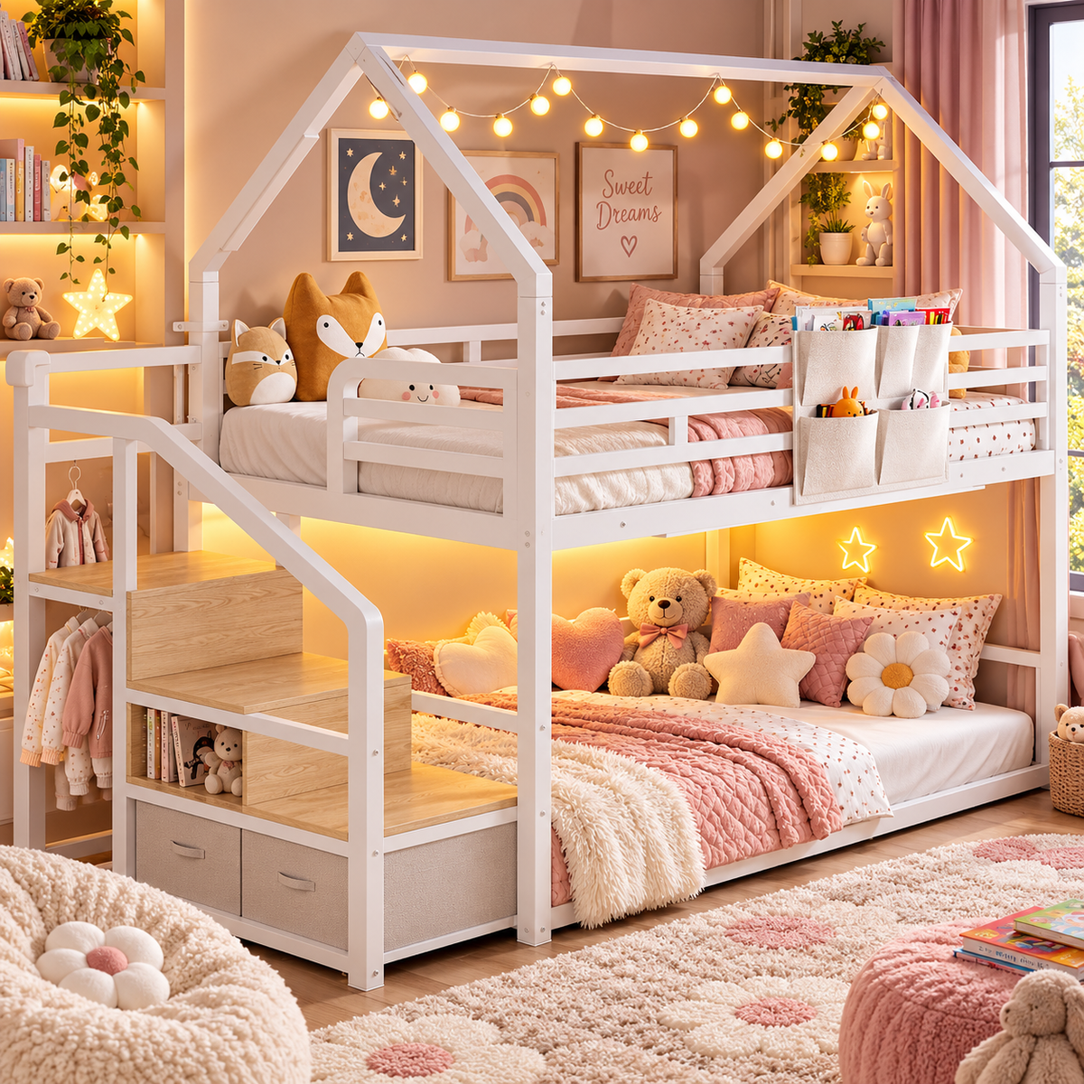 Dreamscape Twin Over Twin Bunk Bed