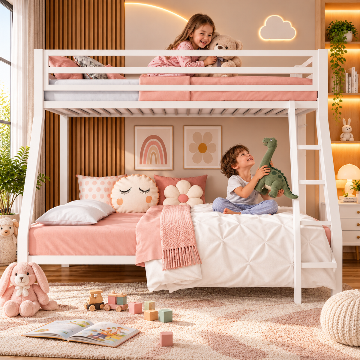 Everest Metal Twin/Full Bunk Bed