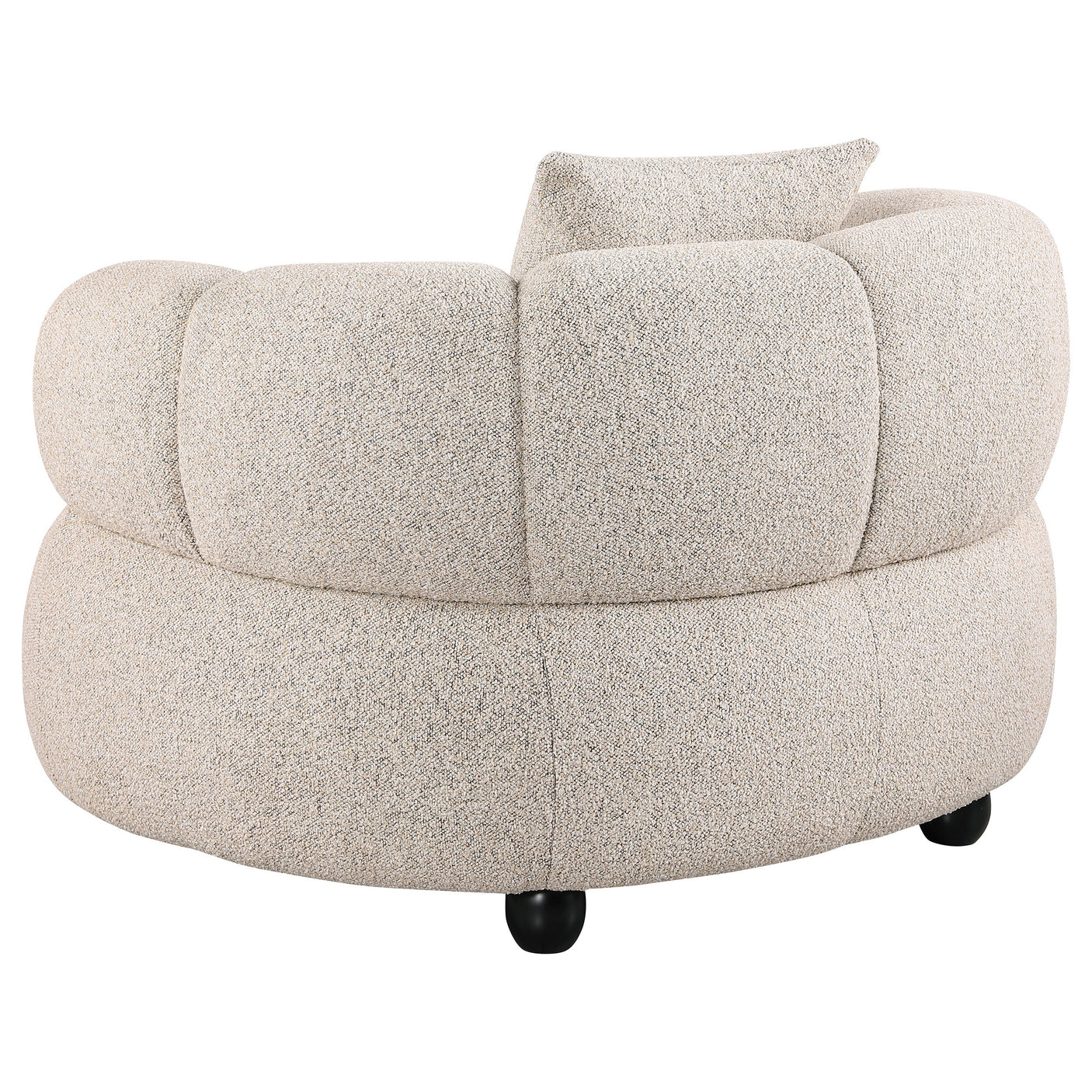 Whitney Contemporary Channel Tufted Boucle Upholstered Accent Chair