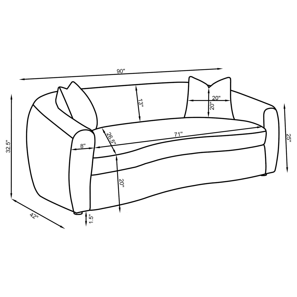 Isabella Stationary Sofa Sets