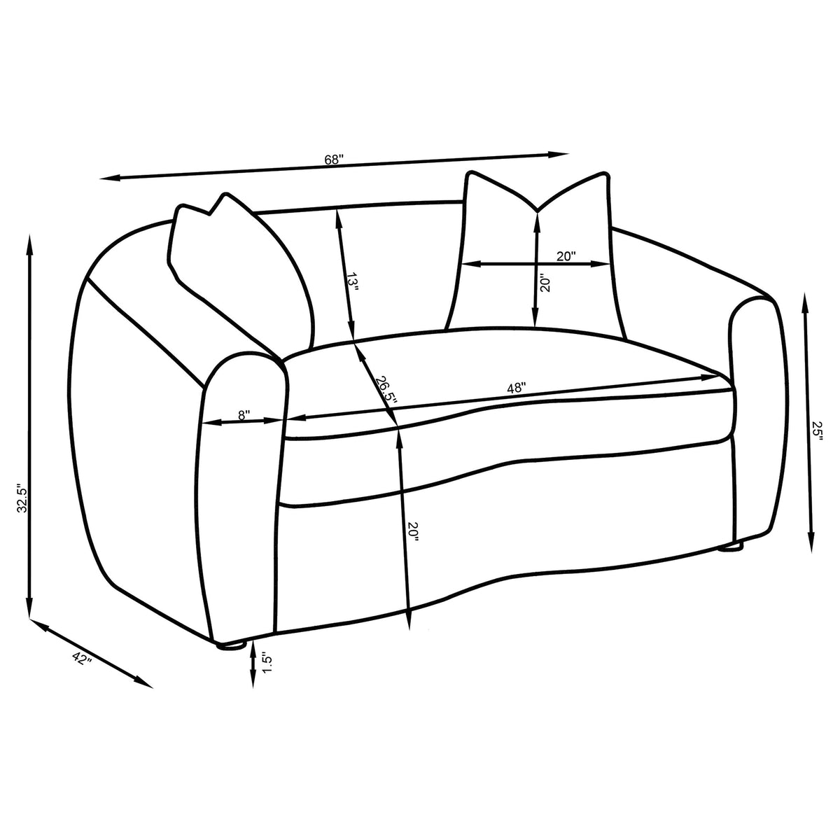 Isabella Stationary Sofa Sets