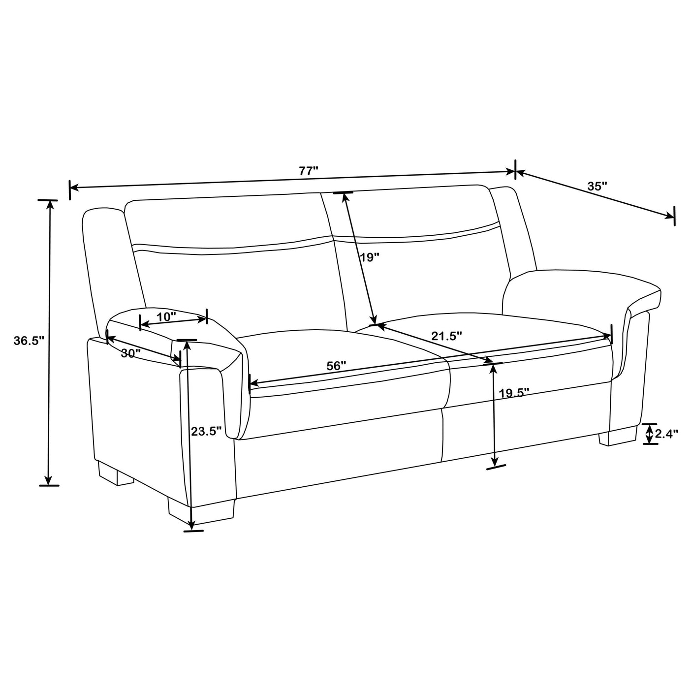 Arabella Stationary Sofas