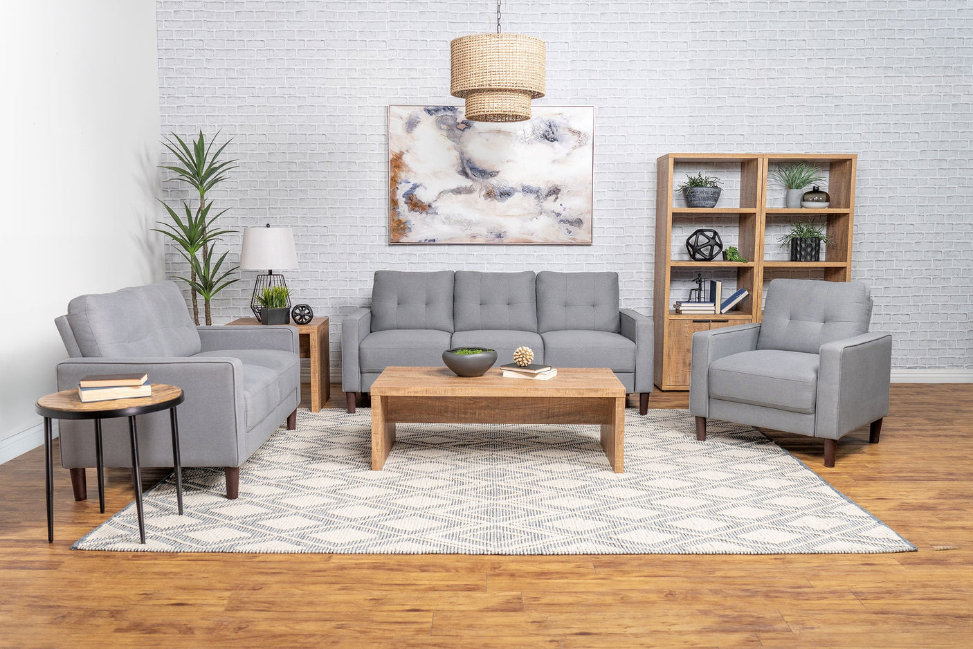 Bowen Upholstered Track Arm Tufted Sofa