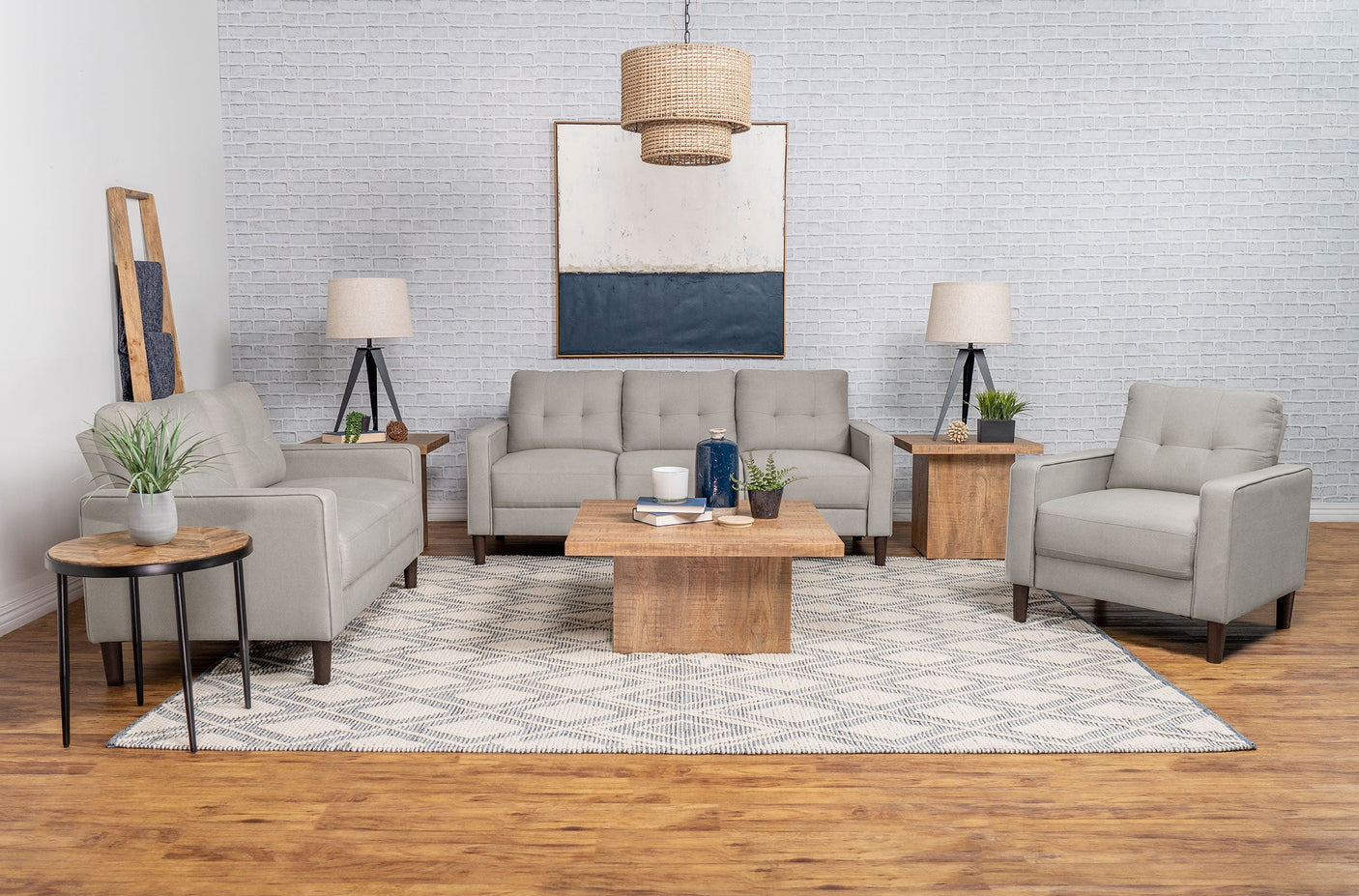 Bowen Upholstered Track Arm Tufted Sofa