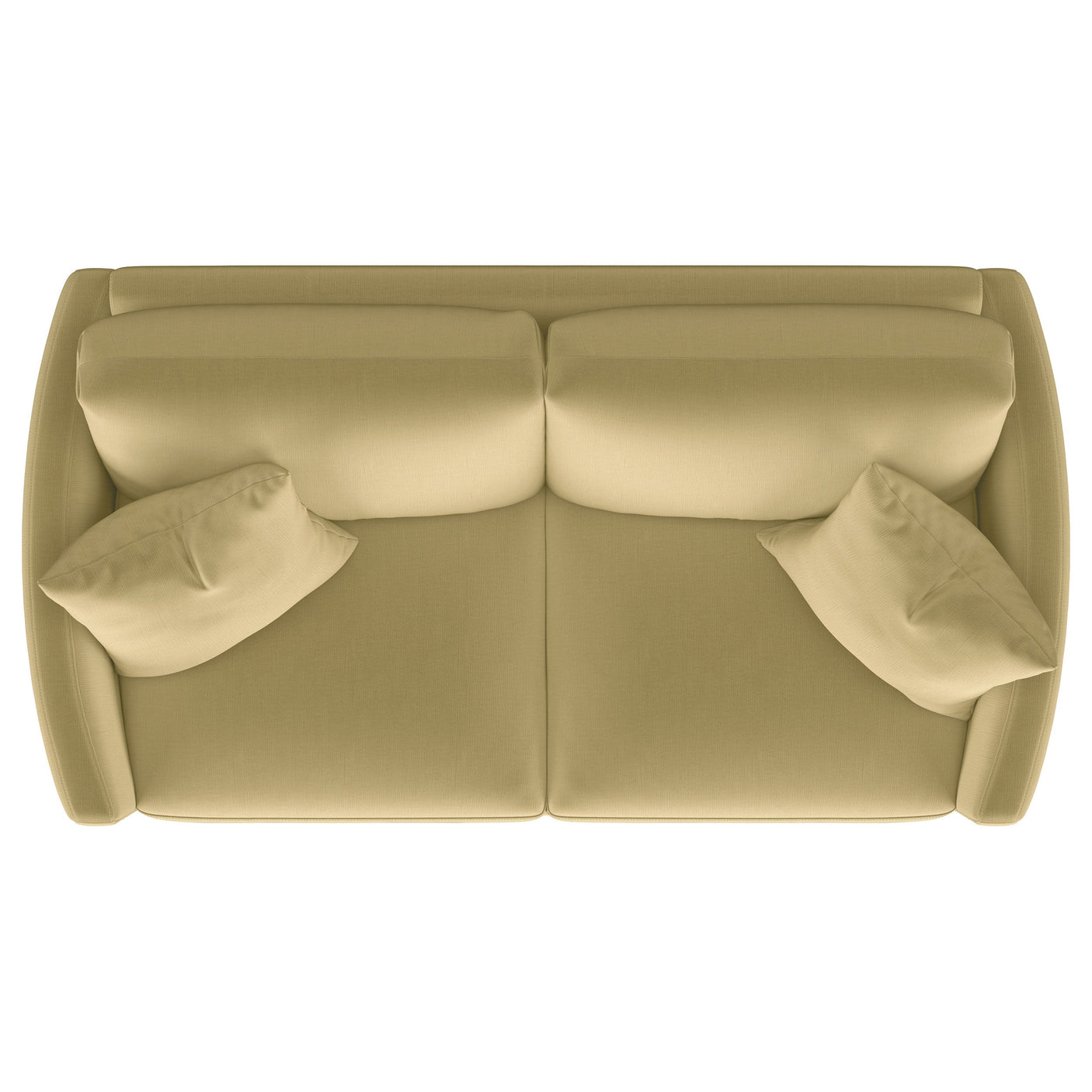 Corliss Upholstered Curved Track Arm Loveseat