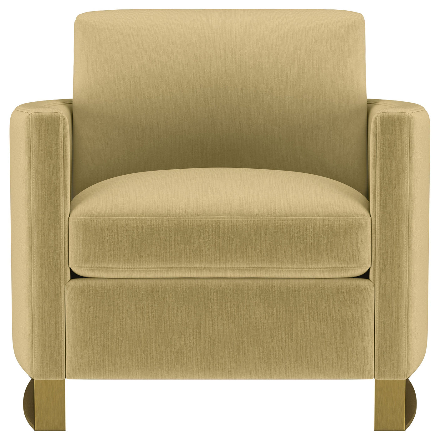 Corliss Upholstered Curved Track Arm Chair
