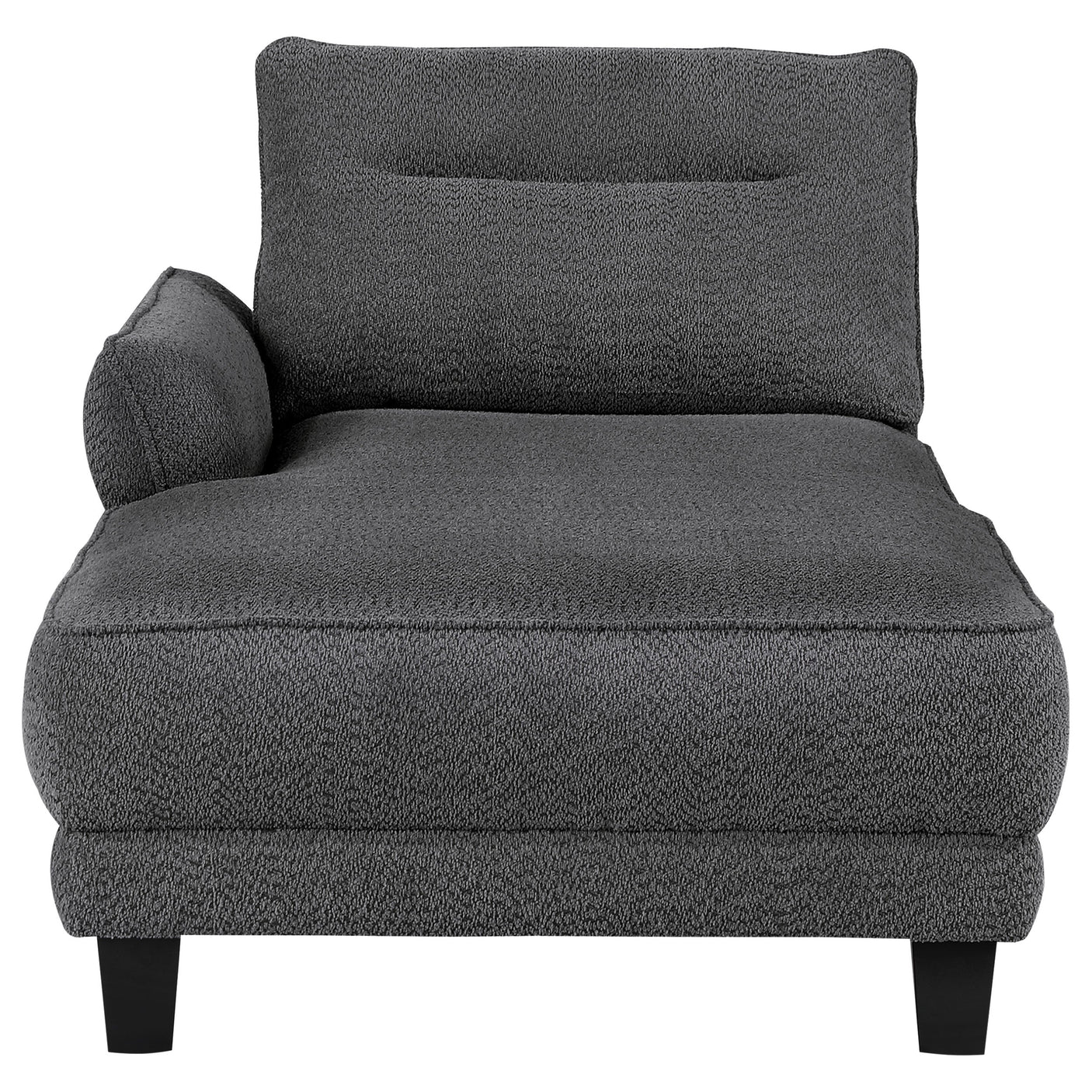 Caspian Upholstered Curved Arm Chaise Sectional Sofa