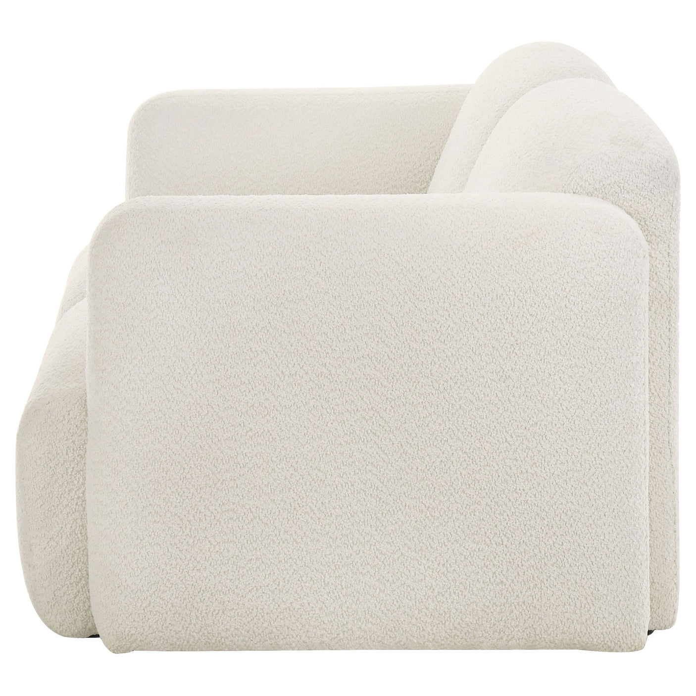 Dorset Fabric Upholstered Round Track Arm Loveseat