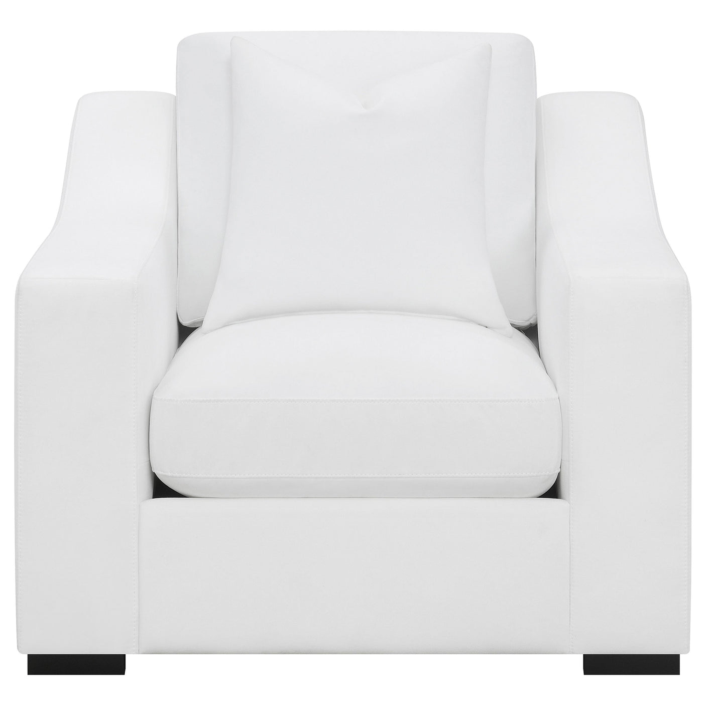 Ashlyn Upholstered Sloped Arm Sofa Set