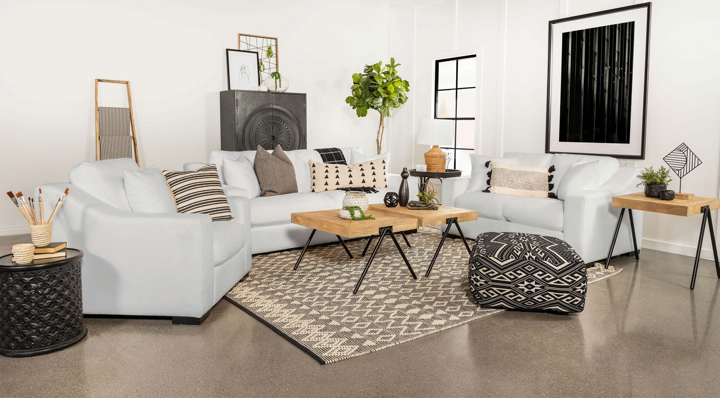 Ashlyn Upholstered Sloped Arm Loveseat