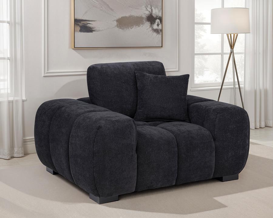 Octavia Upholstered Track Arm Accent Chair
